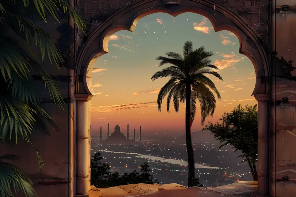 Architecture orientale évoquant l’époque des Compagnons de l’Islam